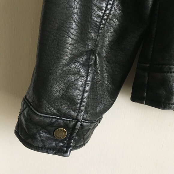 Point Zero Nicole Benisti Vegan Leather Moto Jacket - Picture 9 of 16
